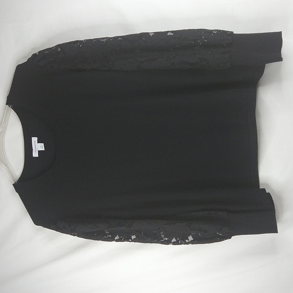 Liz Claiborne Black Lace Sleeve Sweater Size: 3X - Picture 1 of 6